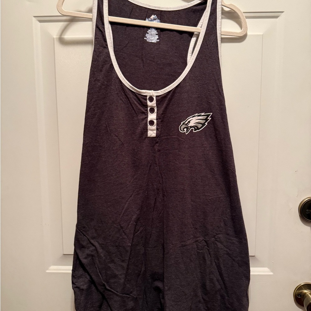 Philadelphia Eagles Women's Plus Size Black Tank Top